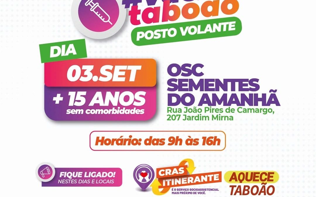 ONG Sementes do Amanhã – #VACINATABOÃO